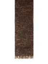 Laneus Multicolor Alpaca Blend Scarf In Brown