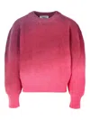 Laneus Ombre Ribbed-knit Jumper In Pink