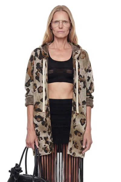 Laneus Openwork Knit Bra In Black