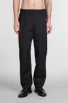Laneus Pants In Black Wool In Black