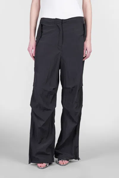 LANEUS PANTS IN BLACK POLYAMIDE