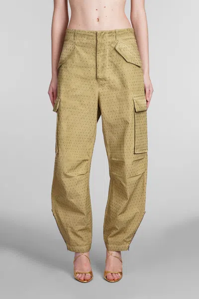 Laneus Trousers In Green Cotton