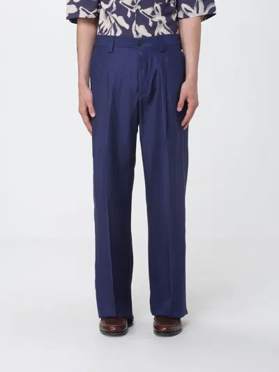 Laneus パンツ  メンズ カラー ブルー In Blue