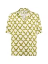 Laneus Patterned Shirt In Green