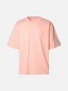 Laneus Pink Cotton T-shirt In Pink