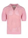 Laneus Pink Viscose Blend Sweater In Nude & Neutrals
