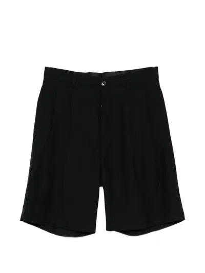 Laneus Pleated Shorts In Black