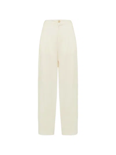 Laneus Pleated Trousers In Neutral