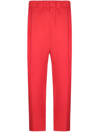 Laneus Pleated Trousers In Red
