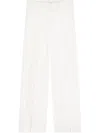 Laneus Pleated Wide-leg Trousers In Weiss