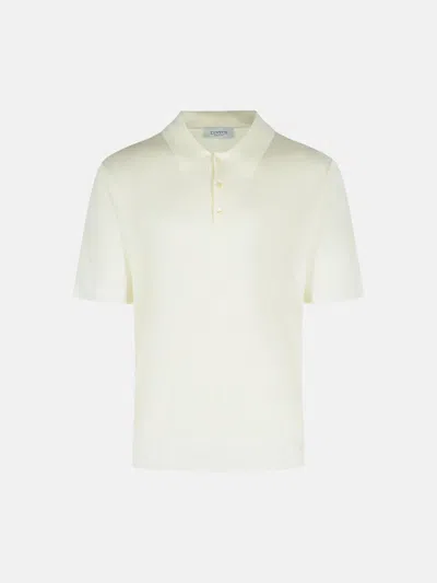 Laneus Polo Shirt In Lyocell Cream