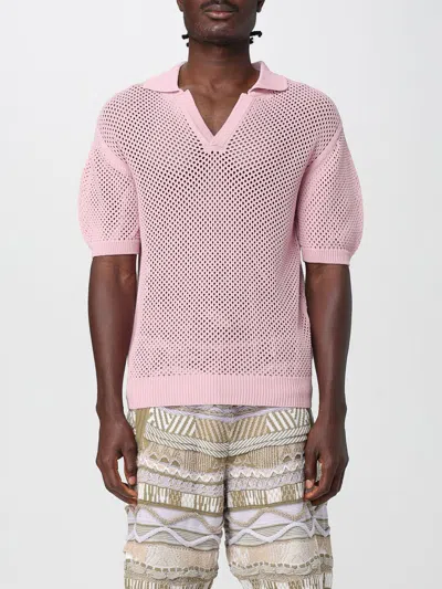 LANEUS POLO SHIRT LANEUS MEN COLOR PINK,G80702010