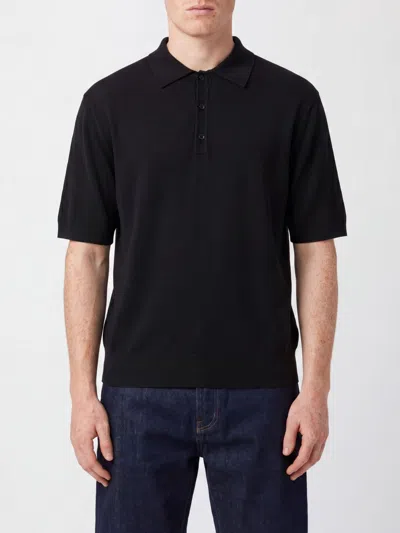 Laneus Polo Shirt Men In Black