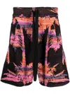 Laneus Bermuda Short Pants In Black