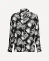 Laneus Black Viscose Pattern Shirt In Black