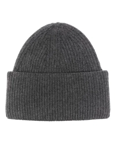 Laneus Ribbed Beanie In Gray