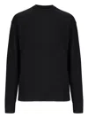 Laneus Ribbed-knit Sweater In Black