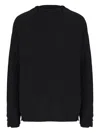 Laneus Ribbed V-neck Sweater In Black