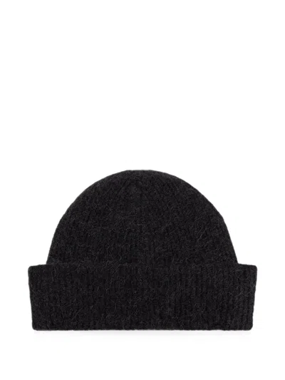 Laneus Gerippte Beanie In Black