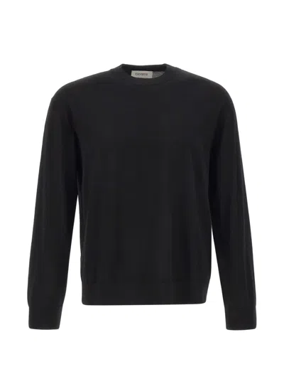 Laneus Ribbed-trim Merino Wool Sweater In Pink