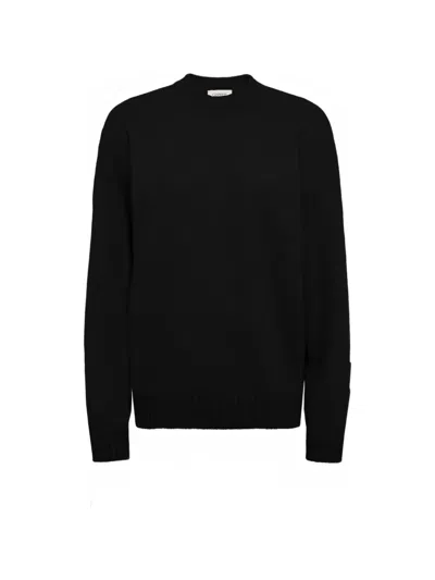 Laneus Ribbed-trim Sweater In Black