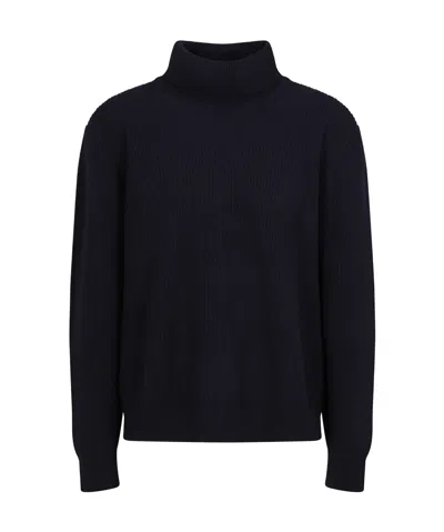 Laneus Roll-neck Cashmere Jumper In Blue