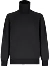 Laneus Roll-neck Jumper In Black