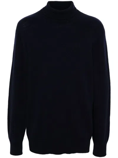 Laneus Roll-neck Jumper In Blue