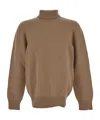 Laneus Turtleneck Knit In Brown