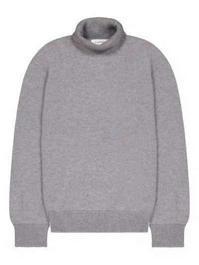 Laneus Roll-neck Jumper In Grey