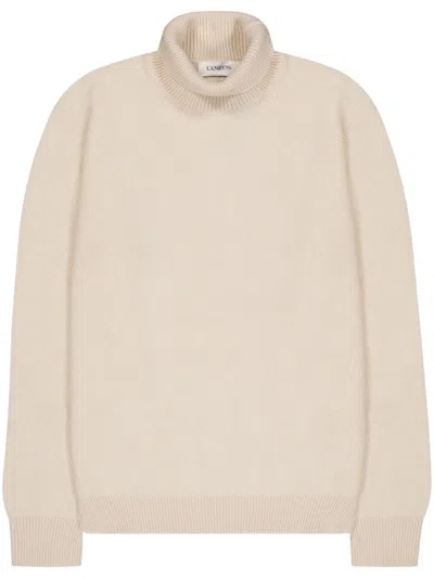 Laneus Roll-neck Jumper In Burro/butter