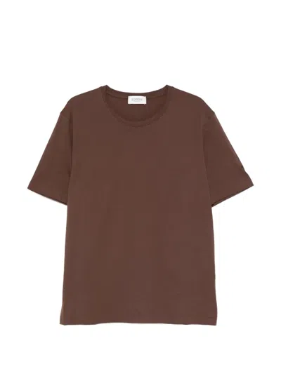 Laneus Round-neck T-shirt In Brown