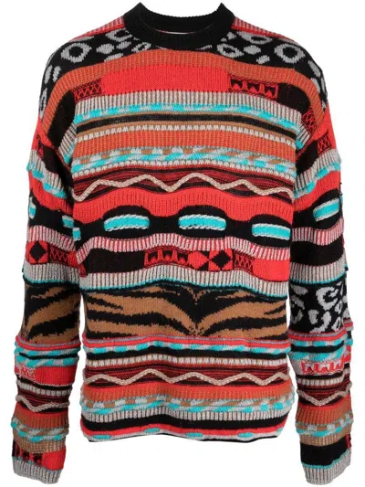 Laneus Roundneck Jacquard Clothing