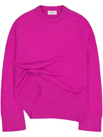 Laneus Ruched-detailing Jumper In Pink