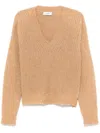 Laneus Sequined Sweater In Nude