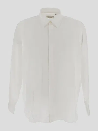 Laneus Classic Long Sleeve Shirt In White