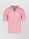 Laneus Short Sleeve Mesh Knit Sweater
