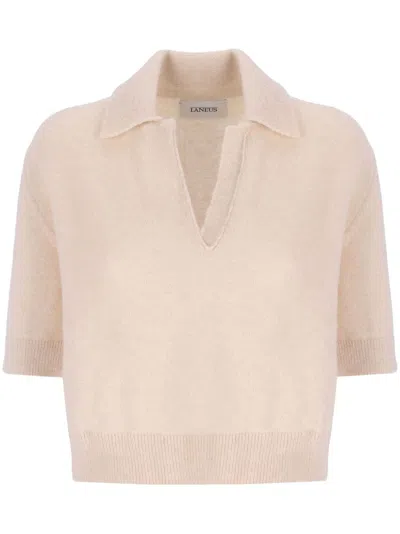 Laneus Klassisches Poloshirt In Nude
