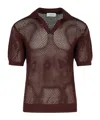 Laneus Brown Viscose Blend Sweater In Brown