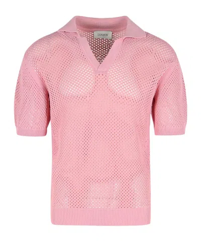 LANEUS LANEUS KNITTED POLO SHIRT