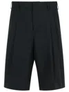 Laneus Light Wool Pants In Black