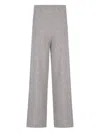 Laneus Side-pockets Knitted Trousers In Gray