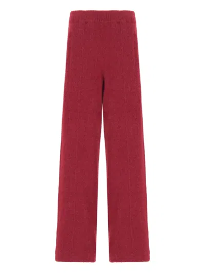 Laneus Side-pockets Trousers In Red