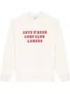 Laneus Felpa Girocollo In Cotone In White