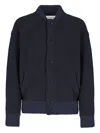 Laneus Snap-fastening Bomber Jacket In Blue