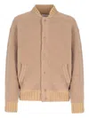 Laneus Snap-fastening Bomber Jacket In Gold