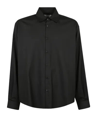 Laneus Spread-collar Shirt In Black