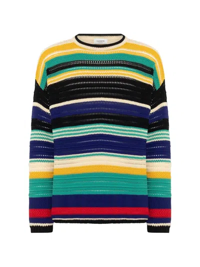 Laneus Striped Jumper In Multi