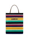 Laneus Striped-pattern Shoulder Bag In Multi