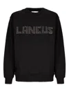 Laneus Studded Sweatshirt In Black